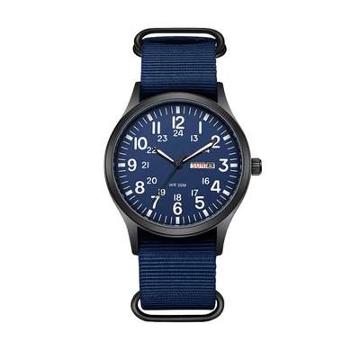 Joris | Duurzaam Veldhorloge met Stoffen Band en 24-Uursdisplay 10