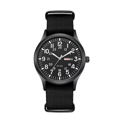 Joris | Duurzaam Veldhorloge met Stoffen Band en 24-Uursdisplay 9