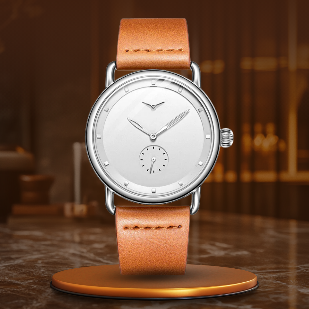 Joris | Klassiek Minimalistisch Horloge met Slanke Wijzerplaat en Kwartsuurwerk 12