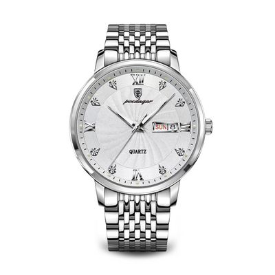 Joris | Lichtgevend Horloge met Strass-Accenten en Ronde Wijzerplaat 10