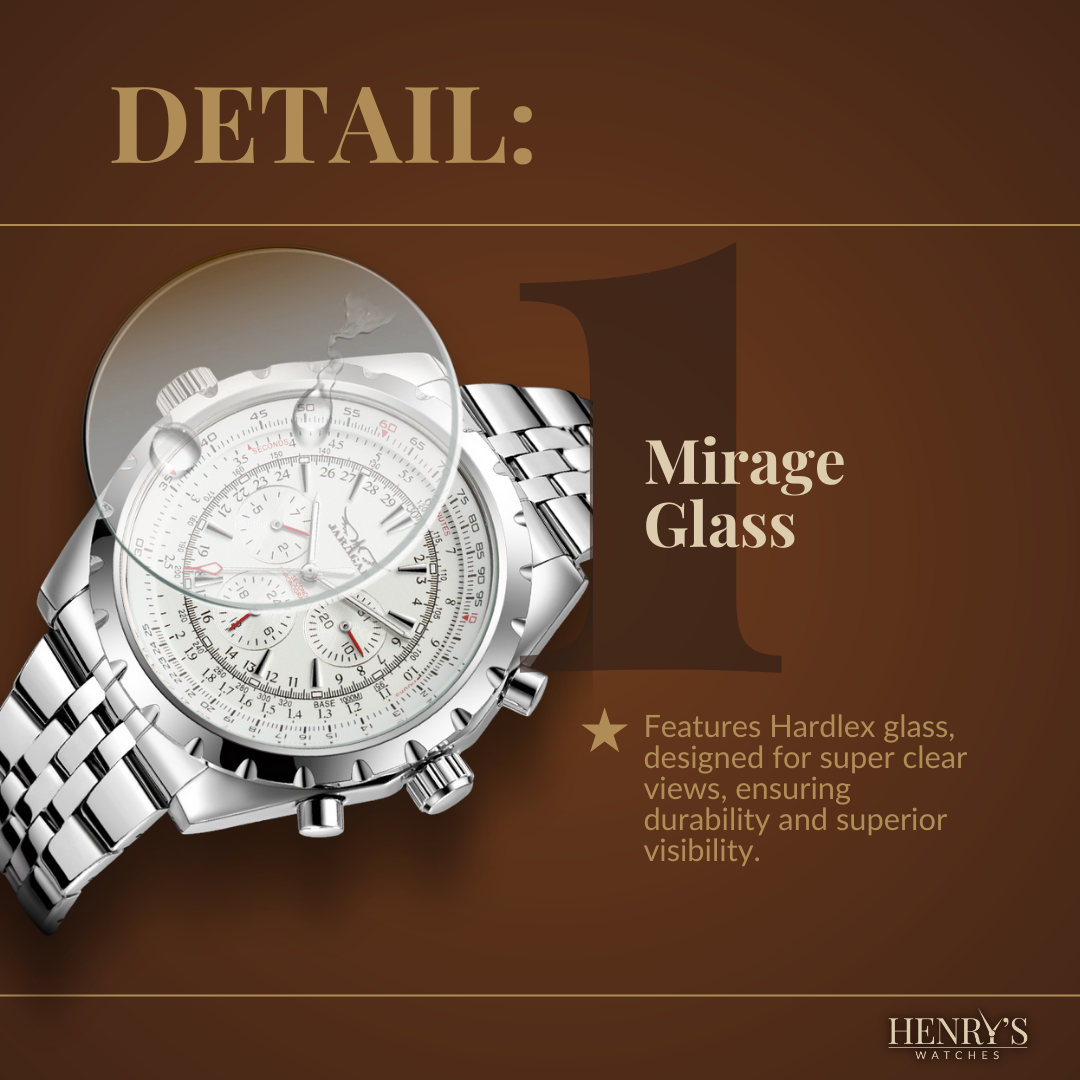 Joris | Mechanisch Militair Horloge met Leren en Stalen Band 7
