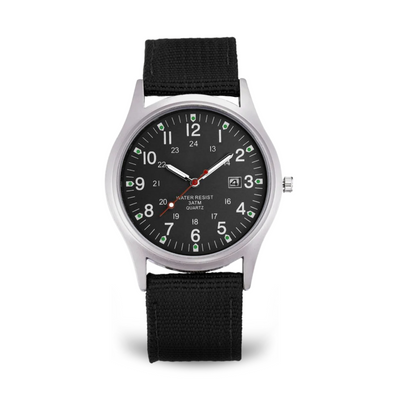 Joris | Militair Geïnspireerd Casual Polshorloge met Nylon Band 11