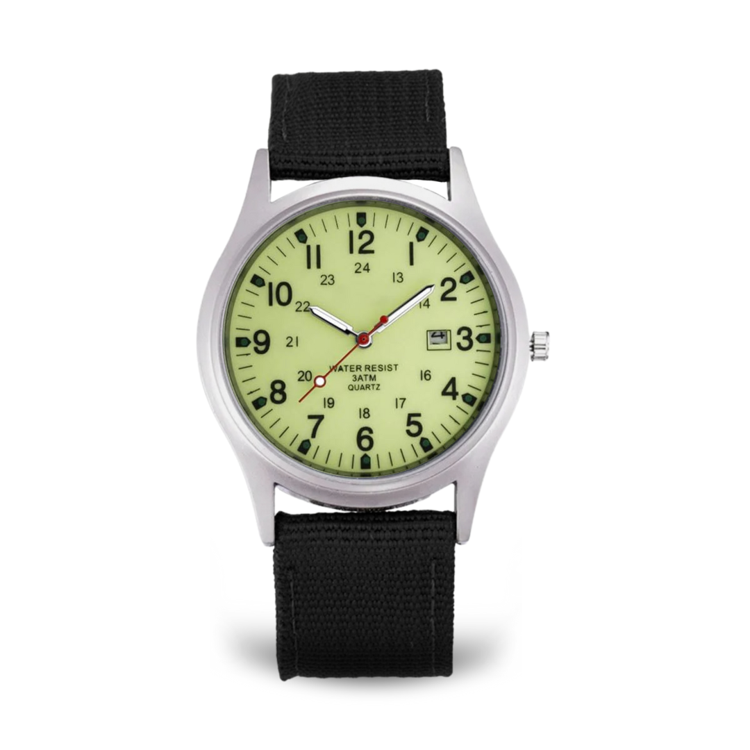 Joris | Militair Geïnspireerd Casual Polshorloge met Nylon Band 13