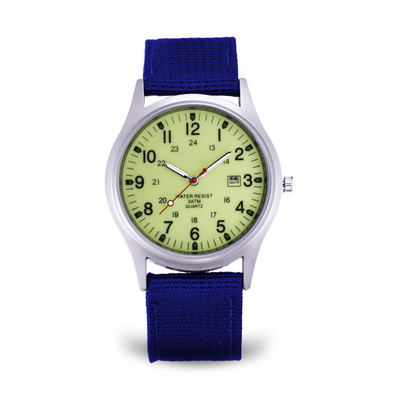 Joris | Militair Geïnspireerd Casual Polshorloge met Nylon Band 14