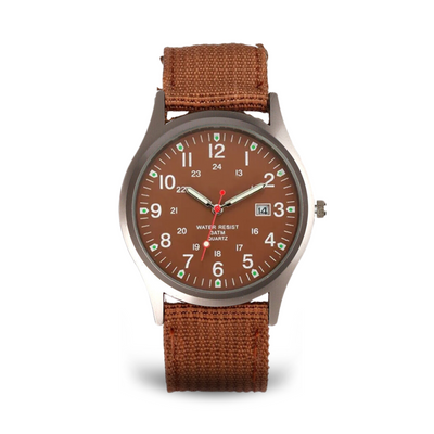 Joris | Militair Geïnspireerd Casual Polshorloge met Nylon Band 15