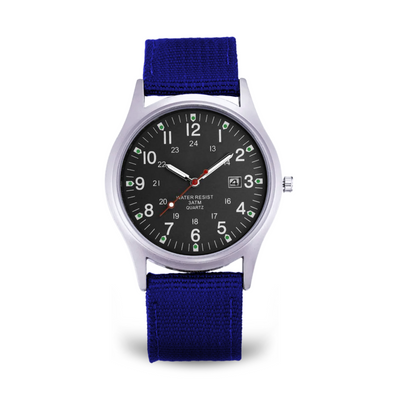 Joris | Militair Geïnspireerd Casual Polshorloge met Nylon Band 17