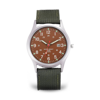 Joris | Militair Geïnspireerd Casual Polshorloge met Nylon Band 18