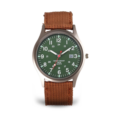 Joris | Militair Geïnspireerd Casual Polshorloge met Nylon Band 21
