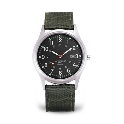 Joris | Militair Geïnspireerd Casual Polshorloge met Nylon Band 22