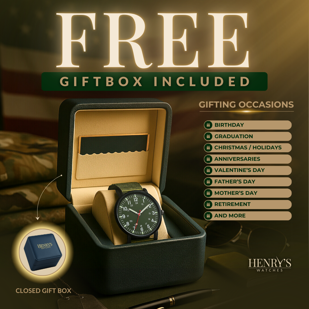 Joris | Militair Geïnspireerd Casual Polshorloge met Nylon Band 3