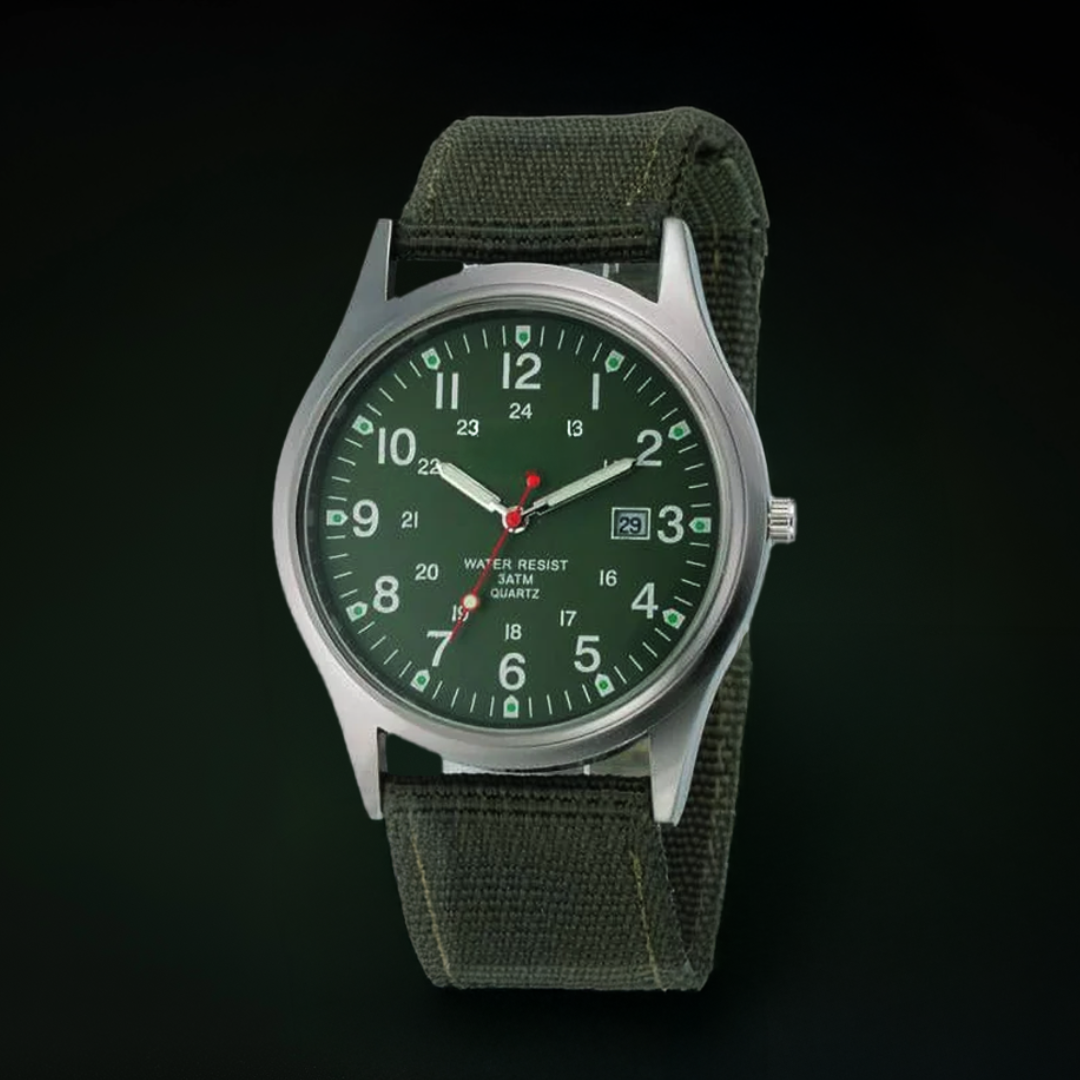 Joris | Militair Geïnspireerd Casual Polshorloge met Nylon Band 4