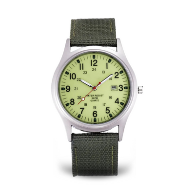 Joris | Militair Geïnspireerd Casual Polshorloge met Nylon Band 9