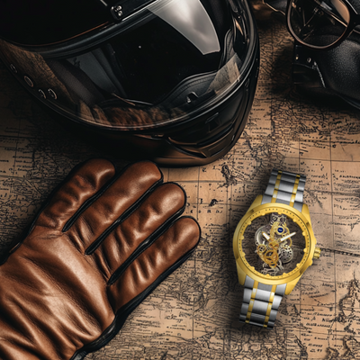 Joris | Motorhead Lone Wolf Uurwerk met Open Skeleton Wijzerplaat en Leren Band 2