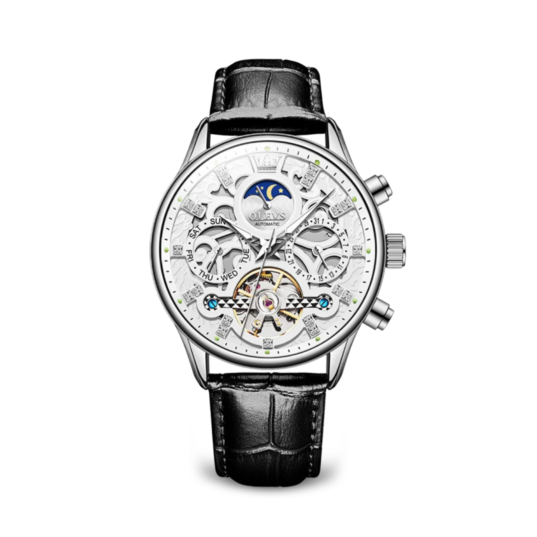 Joris | Motorhead Rebel Uurwerk met Hardlex Wijzerplaat en Veganistische Leren Band 9