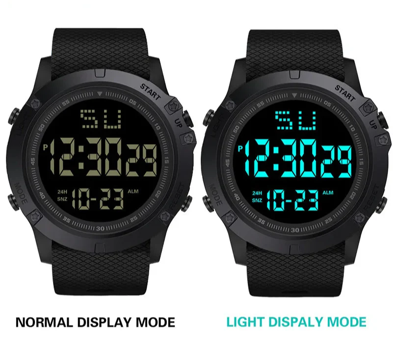 Joris | Robuust Digitaal Militair Sporthorloge met LED-Display voor Heren 6