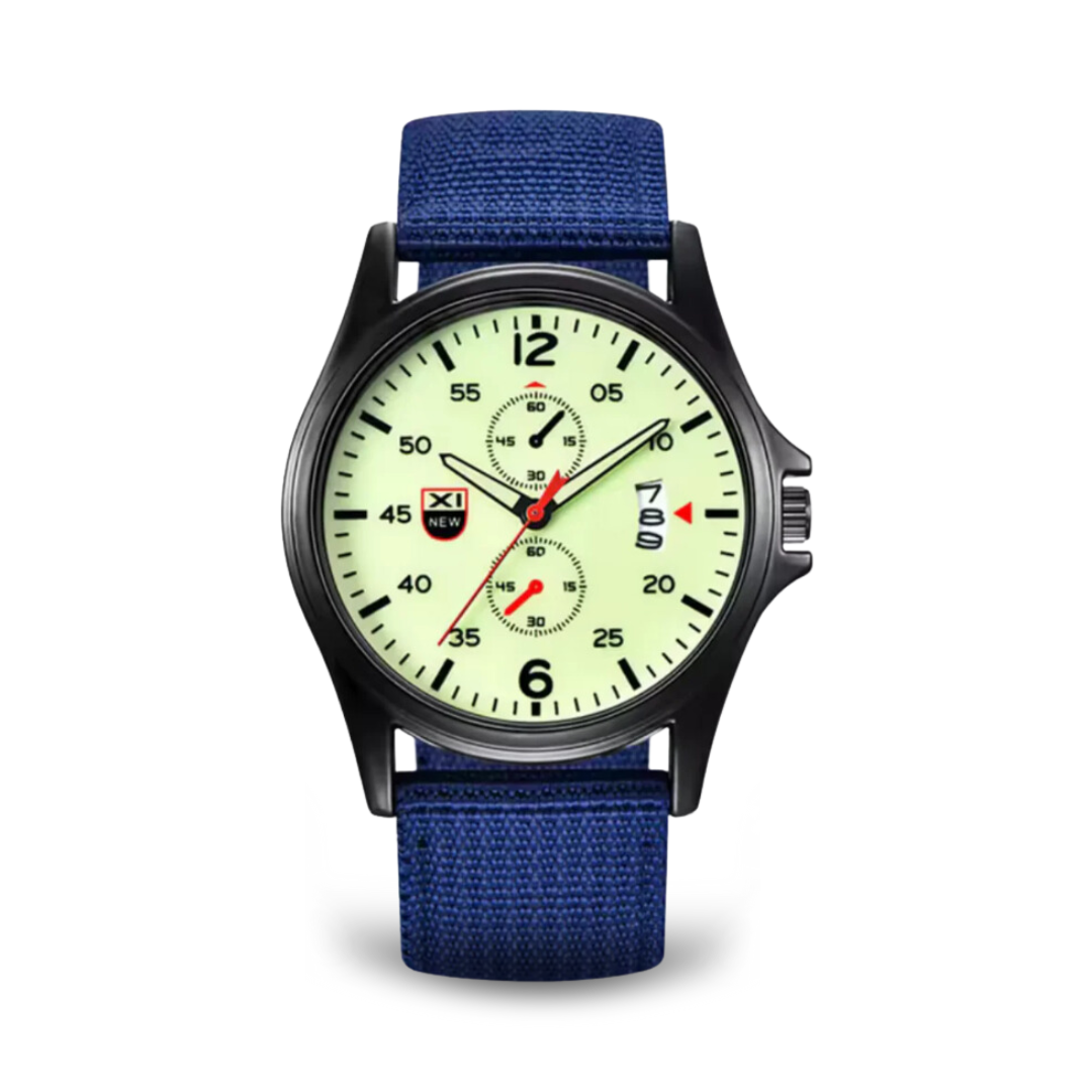 Joris | Sportief Militair Quartzhorloge met Nylon Band 12