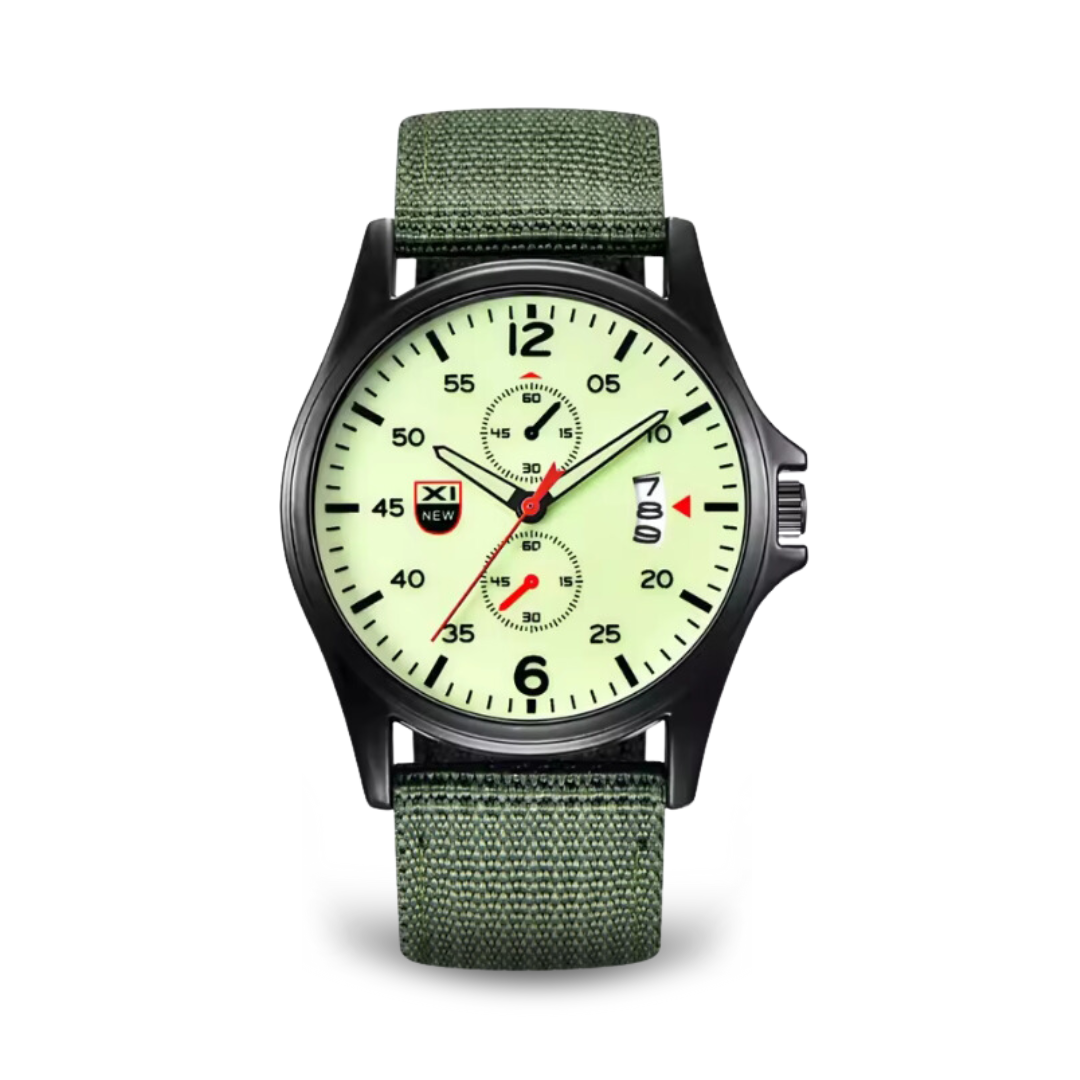 Joris | Sportief Militair Quartzhorloge met Nylon Band 14