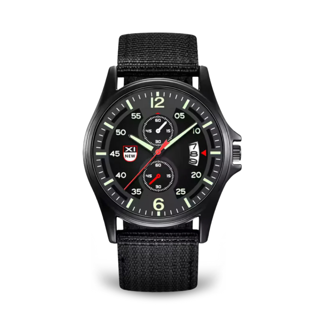 Joris | Sportief Militair Quartzhorloge met Nylon Band 15