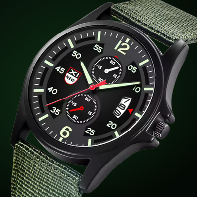 Joris | Sportief Militair Quartzhorloge met Nylon Band 2