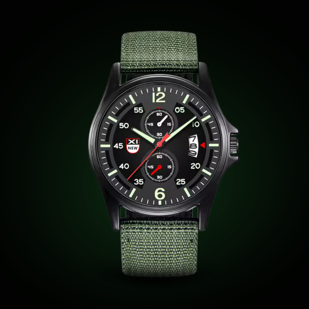 Joris | Sportief Militair Quartzhorloge met Nylon Band 4