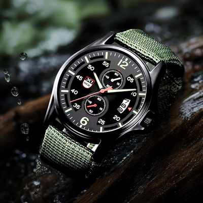 Joris | Sportief Militair Quartzhorloge met Nylon Band 7