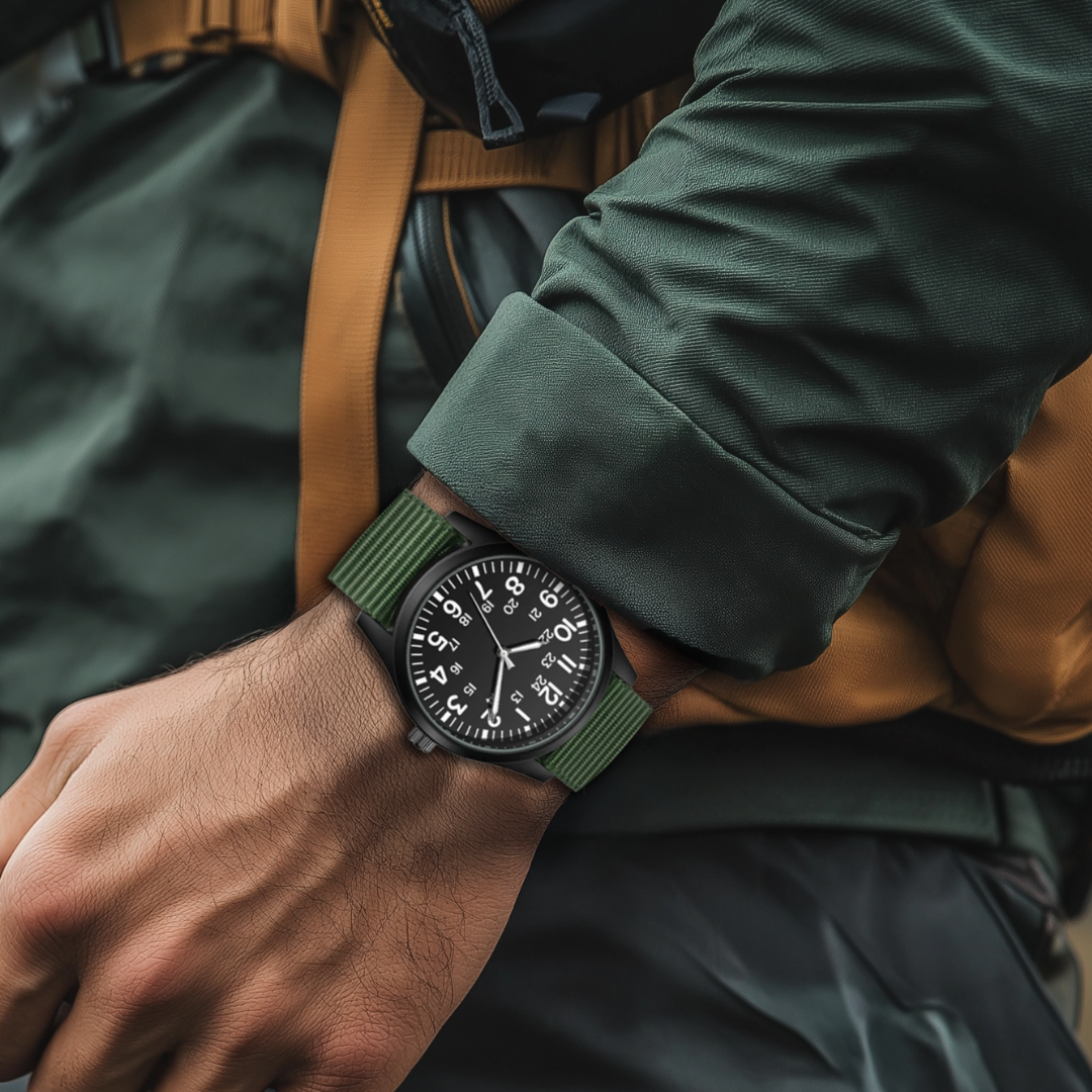 Joris | Tactisch Avonturenhorloge met Stoffen Band 5