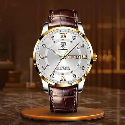 Lucas | Duurzaam Lichtgevend Herenhorloge met Leren Band 9