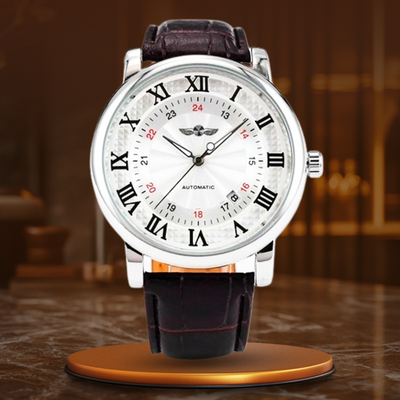 Thomas | Automatisch Horloge met Leren Band en Kalenderfunctie 10