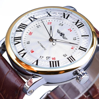 Thomas | Automatisch Horloge met Leren Band en Kalenderfunctie 2