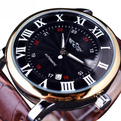 Thomas | Automatisch Horloge met Leren Band en Kalenderfunctie 7
