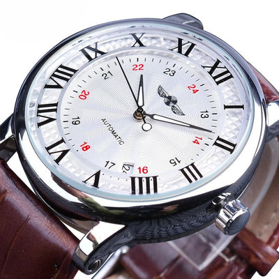 Thomas | Automatisch Horloge met Leren Band en Kalenderfunctie 8