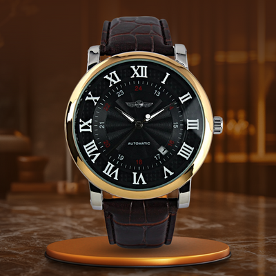 Thomas | Automatisch Horloge met Leren Band en Kalenderfunctie 9