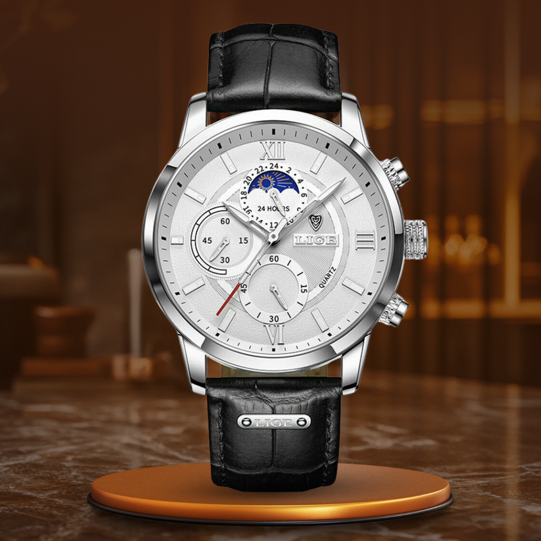 Tom | Klassiek Sporthorloge Heren met Stopwatchfunctie en Waterbestendigheid 10