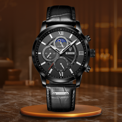 Tom | Klassiek Sporthorloge Heren met Stopwatchfunctie en Waterbestendigheid 9